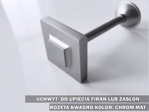 Uchwyt kwadro chrom mat