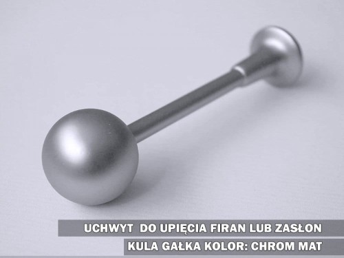 Uchwyt kula gałka chrom mat