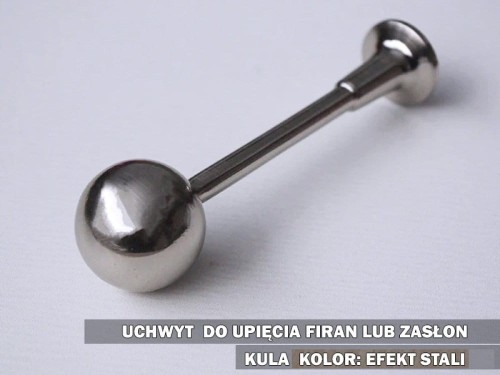 Uchwyt kula gałka efekt stali