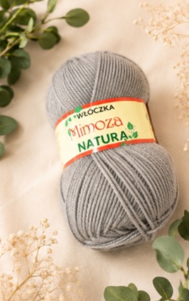 Włóczka MIMOZA 804 j.popiel