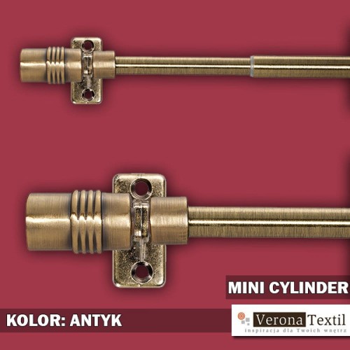 mini karnisz  40-60 antyk cylinder