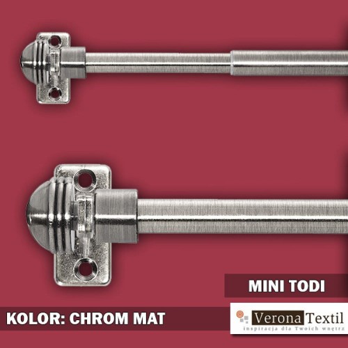 mini karnisz  40-60 chrom mat todi