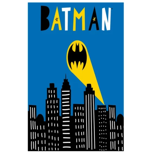 Recznik-przedszkolny-dla-dziecka-30x50-Batman,-niebieski-i-czarny.webp
