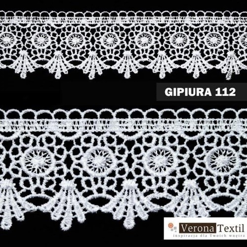 Gipiura numer 112 5 cm biała W