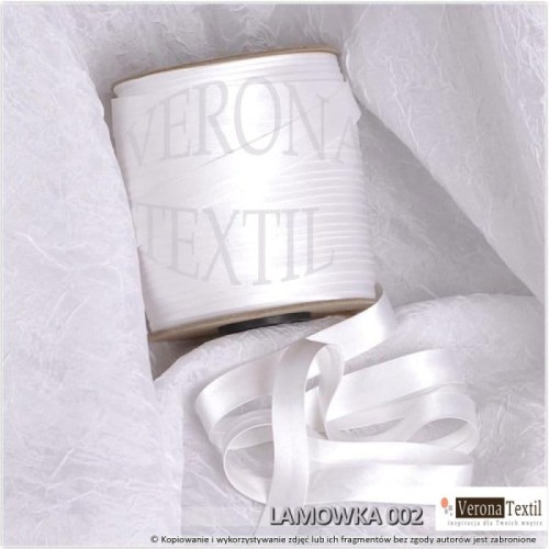 Lamowka atlasowa 002 biala