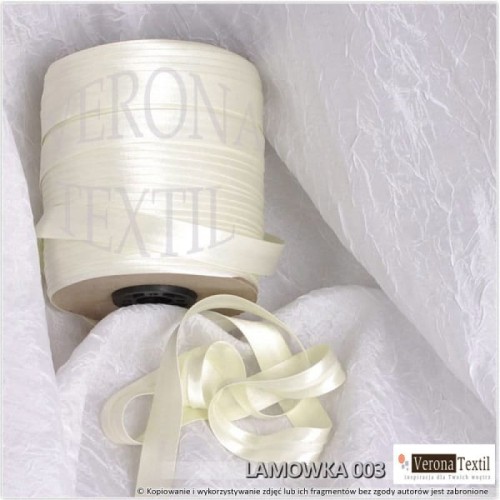 Lamowka atlasowa 003 ecru