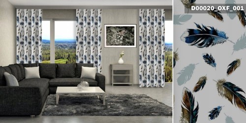 Gotowe zasłony na taśmie D00020 OXF 001 230x140