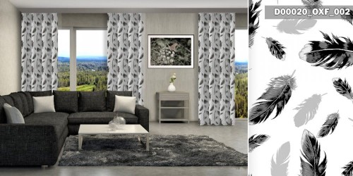 Gotowe zasłony na taśmie D00020 OXF 002 250x140