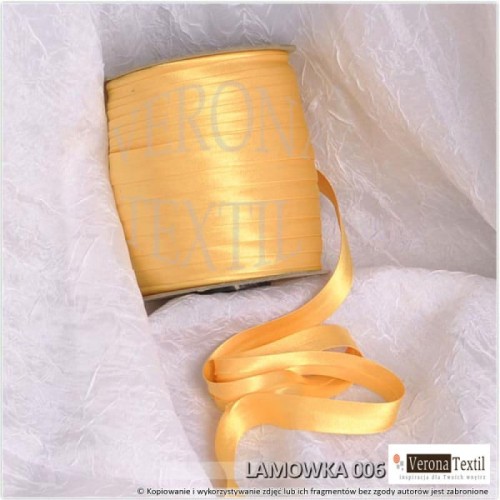 Lamowka atlasowa 006 zolta