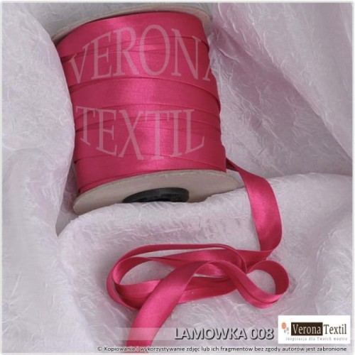 Lamowka atlasowa 008 rozowa
