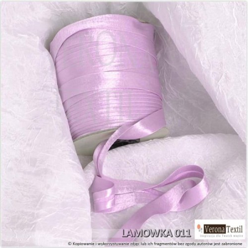 Lamowka atlasowa 011 jasny fiolet