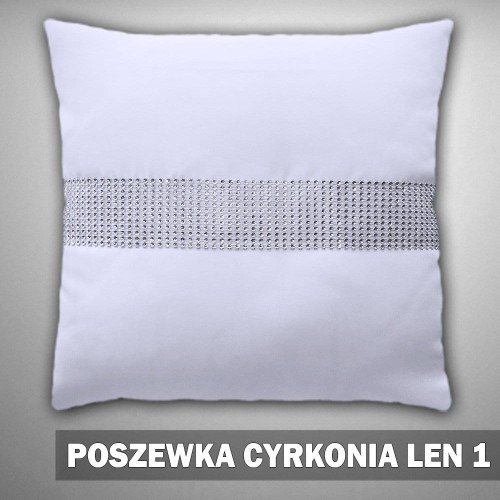 Poszewka 40x40 LEN1 001 cyrkonie