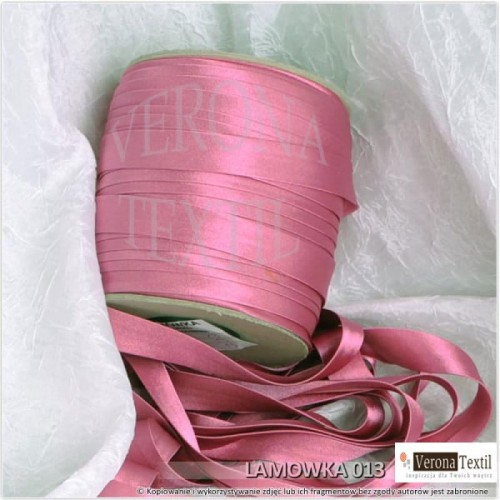 Lamowka atlasowa 013 rozowa