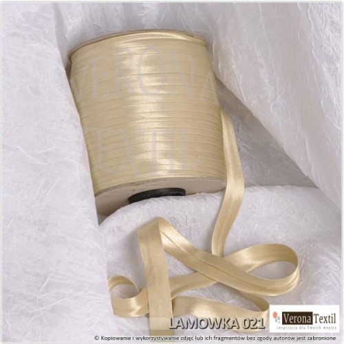 Lamowka atlasowa 021 jasny bez