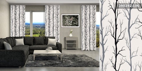 Gotowe zasłony na taśmie 390392 106 M 230x140