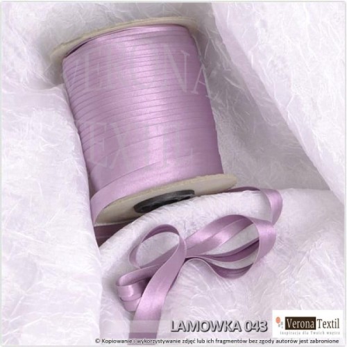 Lamowka atlasowa 043 fioletowa