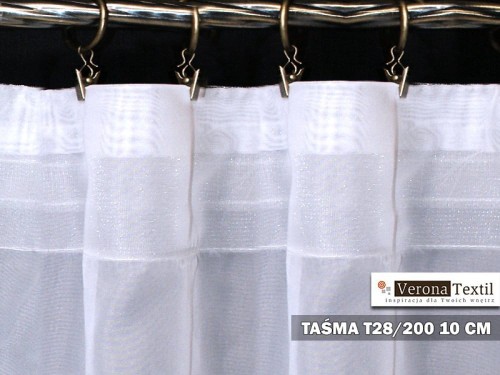 Taśma marszcząca T28 200 10 cm 1:2 żabki