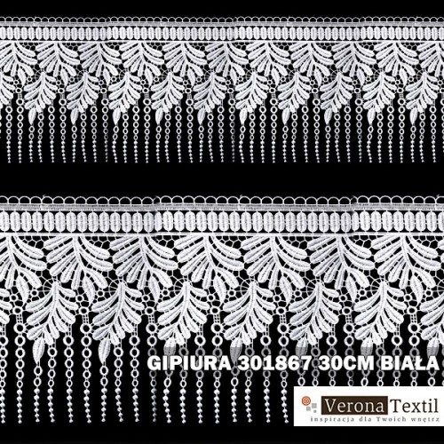 Gipiura numer 301867 30 cm biała