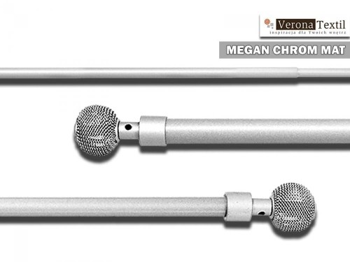 mini karnisz  40-60 chrom mat megan