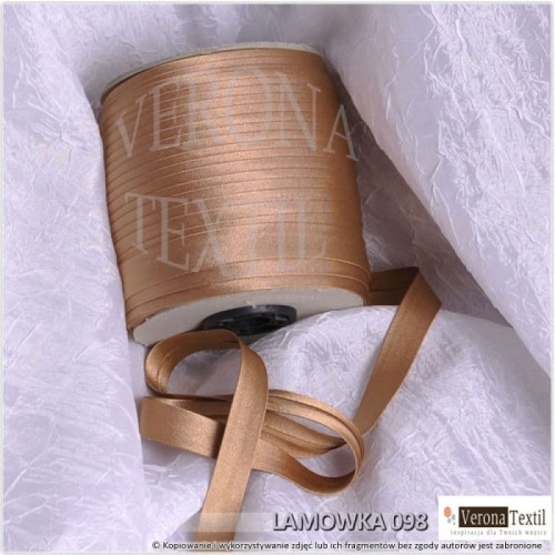 Lamówka atłasowa 098 brązowa