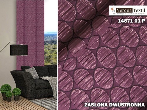 Materiał zasłonowy dwustronny 14871 140