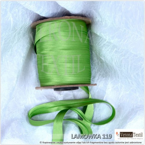 Lamowka atlasowa 119 zielona