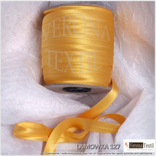 Lamówka atłasowa 127 pomarańczowy