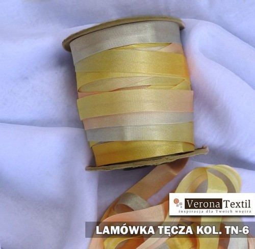 Lamówka atłasowa tęczowana TN6