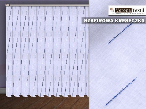 Firana fantazyjna kreseczka szafirowa 280