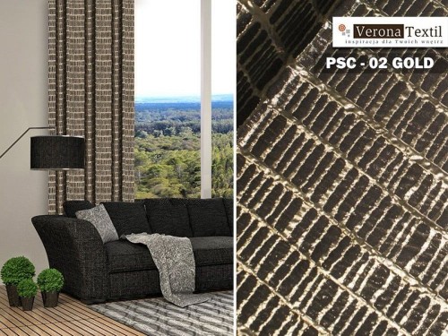 Materiał zasłonowy PSC 02 GOLD 140