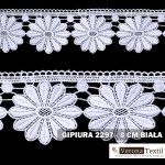 Gipiura motek 2297 8 cm biała