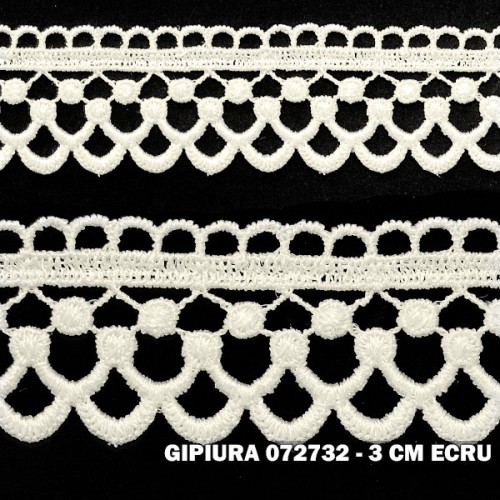 Gipiura motek 72732 3 cm ecru