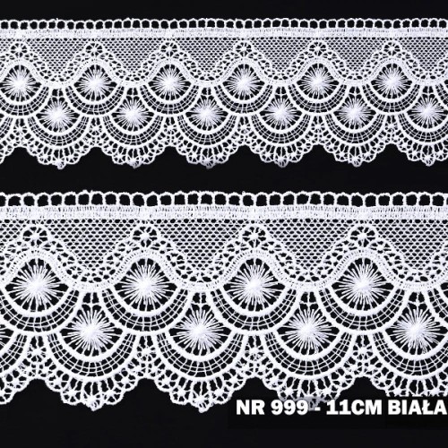 Gipiura motek 999 11 cm biała