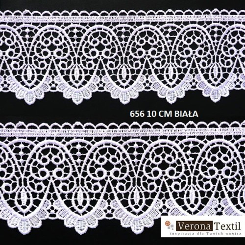 Gipiura motek  656 10 cm biała