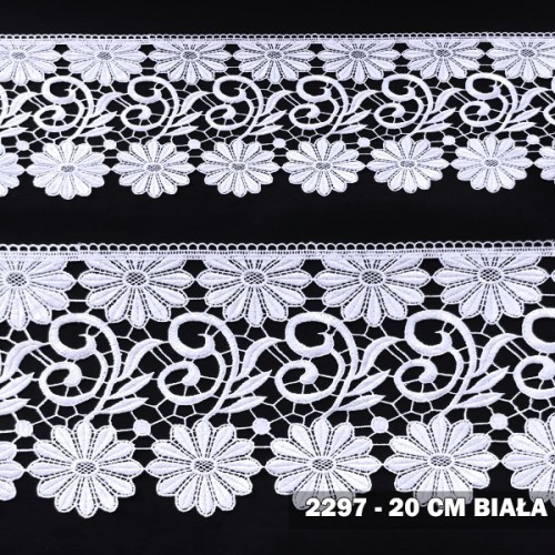 Gipiura motek 2297 20 cm biała