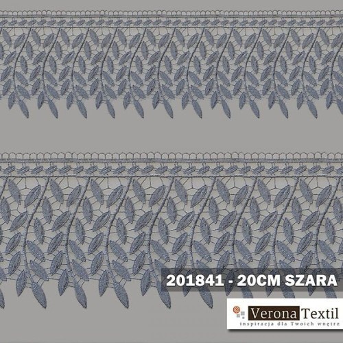 Gipiura motek 201841 20 cm szara