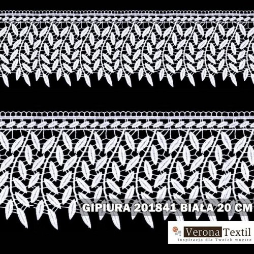 Gipiura motek 201841 20 cm biała