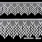 Gipiura motek 301884 30 cm biała