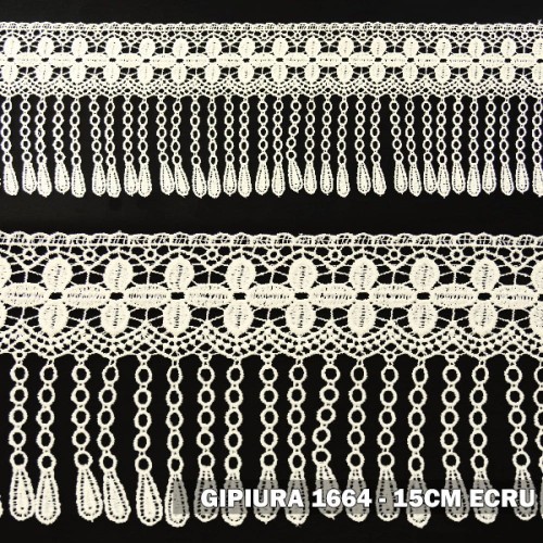 Gipiura motek 1664 15 cm ecru
