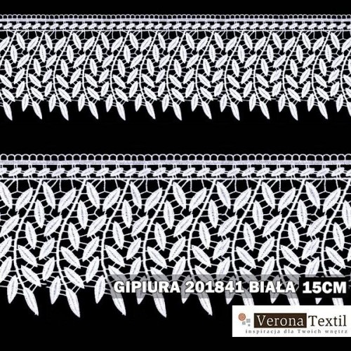 Gipiura motek 201841 15 cm biała