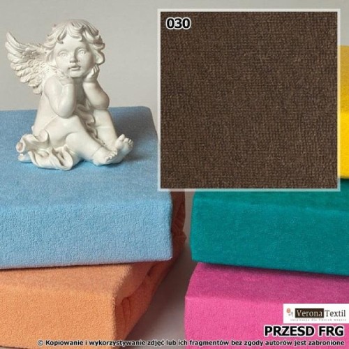 Prześcieradło z gumką JERSEY 160 cm x 200 cm  kol.030