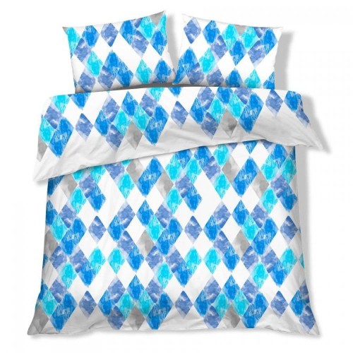 Pościel satyna bawełniana 160X200 Pierre Blue