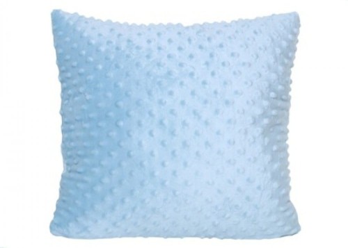 Poszewka MINKY 40x40 jasno niebieska