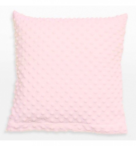Poszewka MINKY 40x40 jasny róż