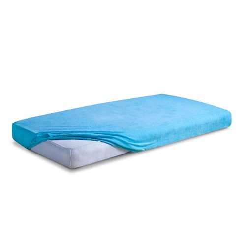 Prześcieradło 60x120 Frotte turkus