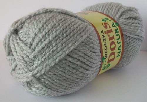 Włóczka DORIS 804 popiel jasny