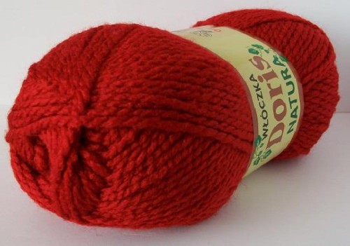 Włóczka DORIS 207 czerwony ciemny