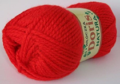 Włóczka DORIS 41 czerwony jasny