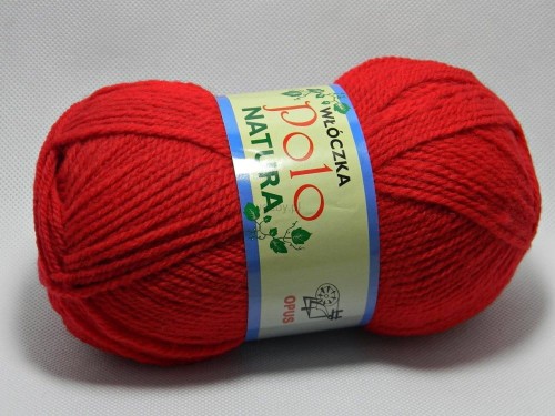 Włóczka POLO 62 czerwona
