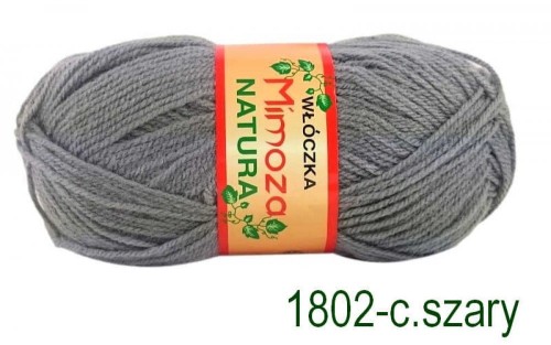 Włóczka MIMOZA 1802 c.szary